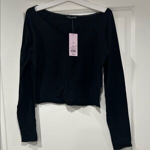 NWT- Wild Fable Black Long Sleeve Top